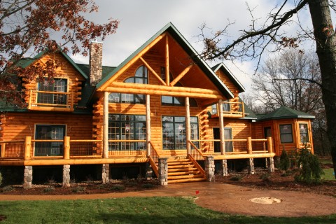 A Client Modified - Country's Best  3361AL - Showcase Log Homes Photo Album
