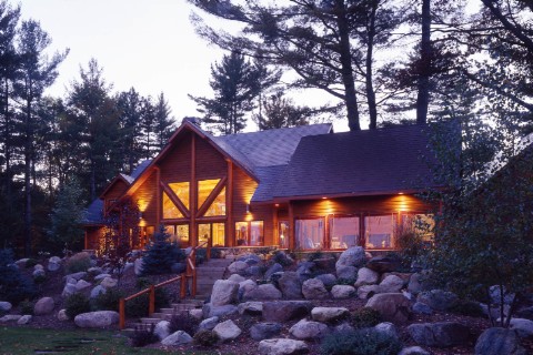 Minocqua Custom Hybrid Log Homes Photo Album