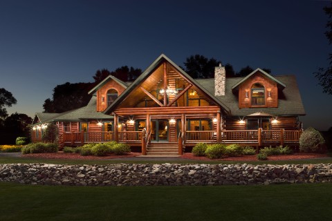 A Client Modified - Double Eagle Deluxe Log Homes Photo Album
