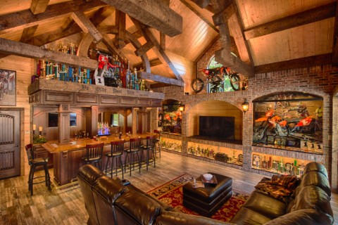 A Client Modified - Timber Pub / Guest House Log Homes Photo Album