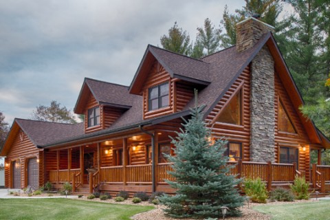 A Client Modified - Lofted Log Log Homes Photo Album