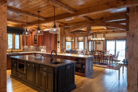 A Client Modified - Northern Exposed Timber Beam Home Log Homes Photo Album