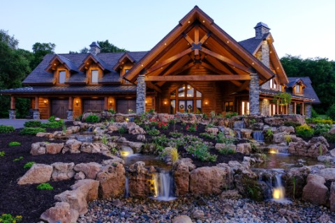 Ultra Custom Timber Home on a Private Airstrip Log Homes Photo Album