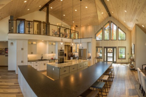 A Client Modified - Modern Lake Home Log Homes Photo Album