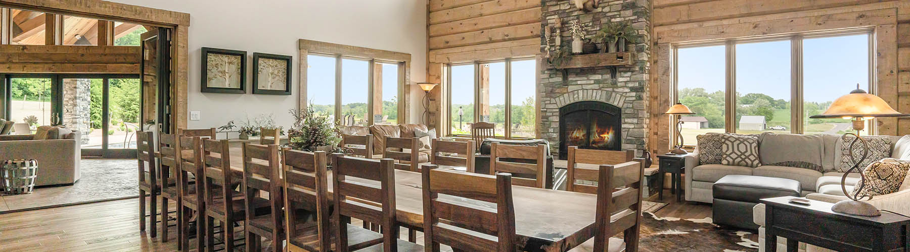 Timber Home On A Private Airstrip